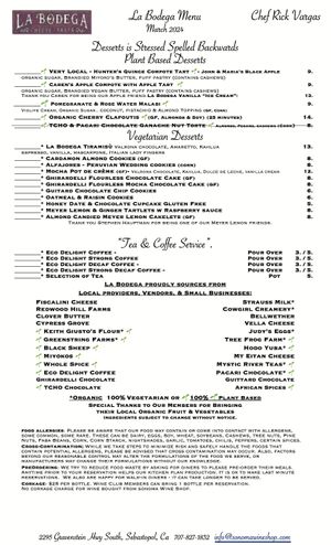 Desserts is Stressed spelled backwards. at Sonoma Wine Shop - La Bodega in Sebastopol