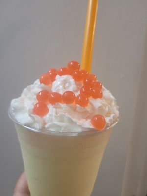 Pineapple Freeze with Boba at Papsy's Place in Wilmington