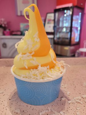 Orange & Pineapple Fruit Whip With Coconut at Papsy's Place in Wilmington