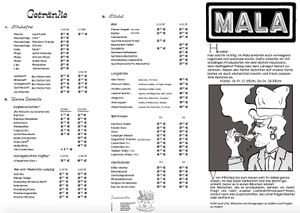 MALA Menu Drinks at Mala in Leipzig