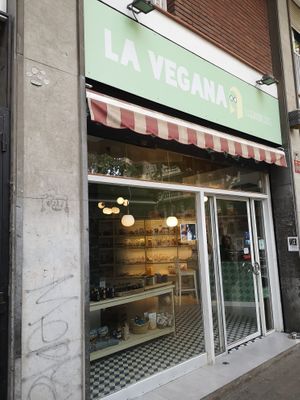 Outside at La Vegana in Barcelona