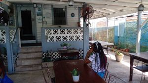 Inside. Sitting area at Patrick's in St Georges