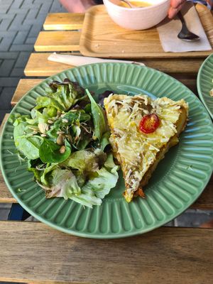 The quiche was real tasty! at Las in Zakopane