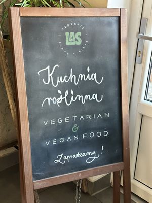 Sign upon entry  at Las in Zakopane