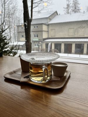 Tea with oatmilk  at Las in Zakopane