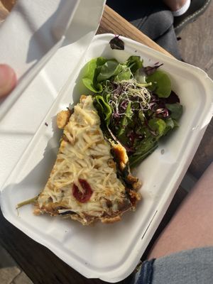 Vegan spinach quiche   at Las in Zakopane