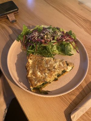 spinach tart  at Las in Zakopane
