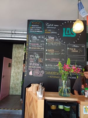 Menu at Las in Zakopane