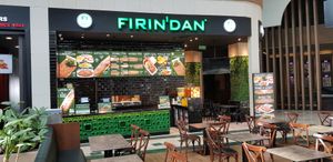 In Fast-Food floor, near Cinema at Firindan in Istanbul