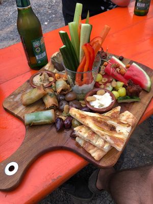 Shared platter at Café Bosch in Arnhem
