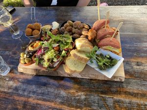 Veganized shared platter   at Café Bosch in Arnhem