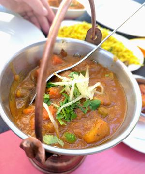 Vegetable balti at Dawat in Tavira
