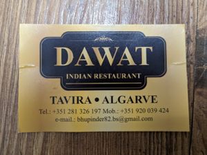 Oct 2023 details at Dawat in Tavira