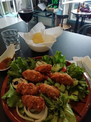 Falafel at The World Family in Finisterre
