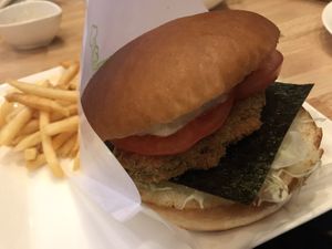 Fish burger  at KOMEDA is in Tokyo