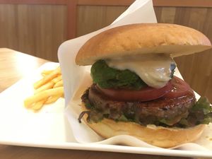 Teriyaki burger  at KOMEDA is in Tokyo