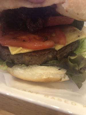 Miso cheese burger  at KOMEDA is in Tokyo