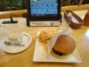 Nice burger at KOMEDA is in Tokyo