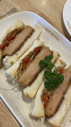 Katsu sandwich  at KOMEDA is in Tokyo