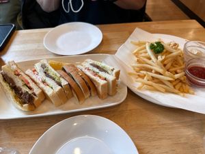 13Jan2023 Soy Meat and Lemon and potato flour fries. at KOMEDA is in Tokyo