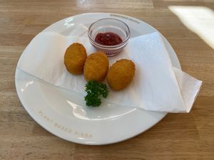 Croquettes at KOMEDA is in Tokyo