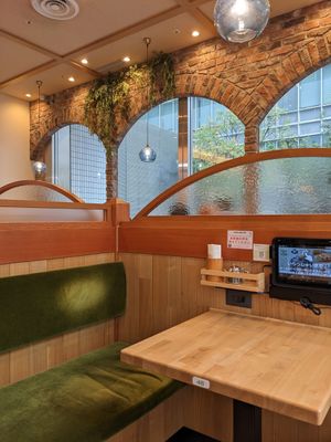 Booth at KOMEDA is in Tokyo