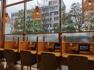 Inside at KOMEDA is in Tokyo