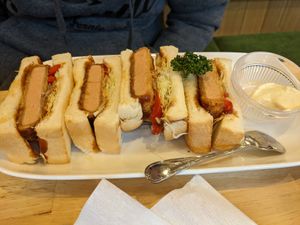 Breakfast at KOMEDA is in Tokyo