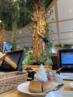 Beautiful interior design    at KOMEDA is in Tokyo