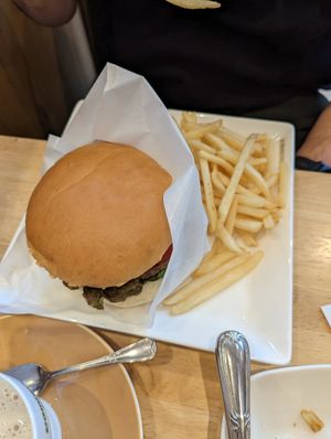 Miso cheese burger at KOMEDA is in Tokyo