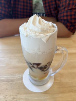 Almond milk coffee jelly  at KOMEDA is in Tokyo