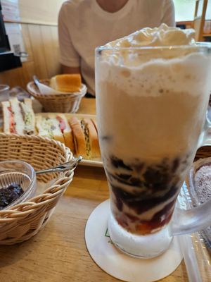 Jelly coffee at KOMEDA is in Tokyo