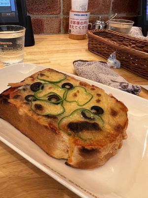Pizza toast  at KOMEDA is in Tokyo