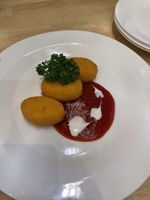 Cheese croquettes   at KOMEDA is in Tokyo