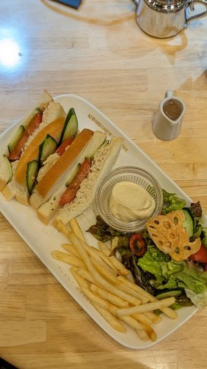 Vegan Tuna Sandwich at KOMEDA is in Tokyo