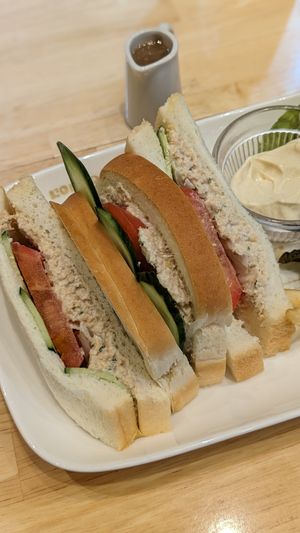 Vegan Tuna Sandwich at KOMEDA is in Tokyo