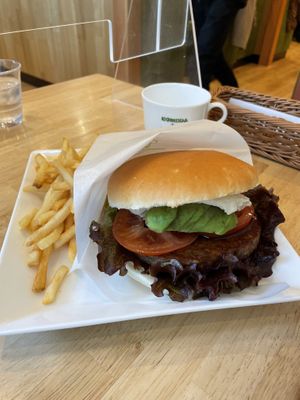 Teriyaki avocado burger  at KOMEDA is in Tokyo