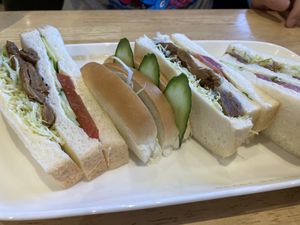 Soy cutlet lemon sandwich  at KOMEDA is in Tokyo