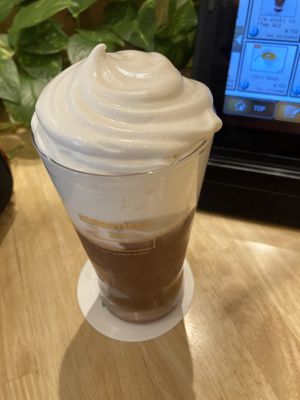 Hot chocolate   at KOMEDA is in Tokyo