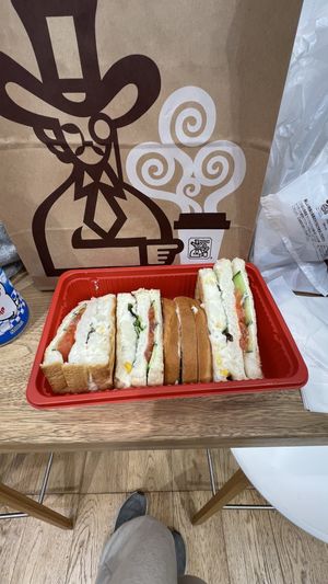 Potato salad sandwich- $8  at KOMEDA is in Tokyo