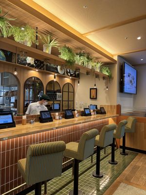 bar seating   at KOMEDA is in Tokyo