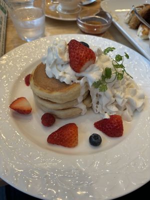 fruit pancakes   at KOMEDA is in Tokyo