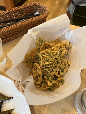 lotus root chips   at KOMEDA is in Tokyo