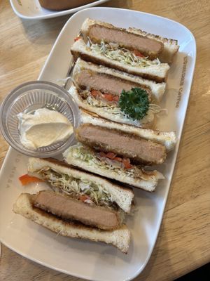 pork sandwich   at KOMEDA is in Tokyo