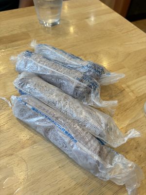 wet towels before our meal   at KOMEDA is in Tokyo