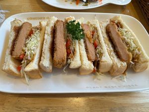 Soy Ham Cutlet Sandwich at KOMEDA is in Tokyo