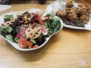 Salad  at KOMEDA is in Tokyo