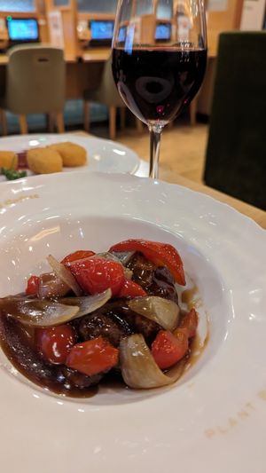 Subuta (sweet and sour vegan pork) at KOMEDA is in Tokyo