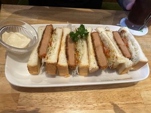 Soy ham katsu sando   at KOMEDA is in Tokyo