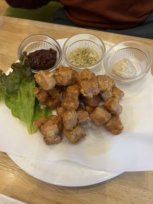 Tofu fritters  at KOMEDA is in Tokyo